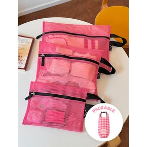 [4SET] Travel Mesh Packable Pouch_HC2436PC005M