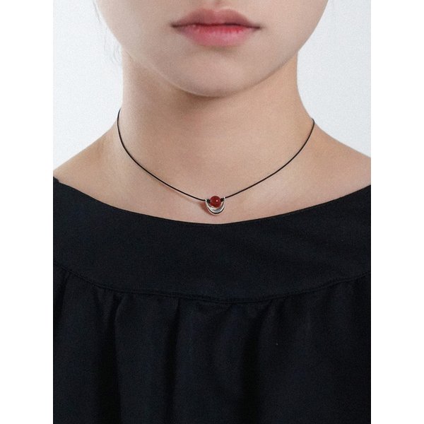 Red Crescent Necklace
