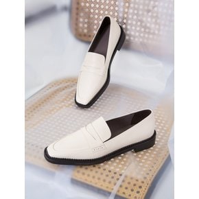 BIP18302 HARD EDGE LOAFER IVORY