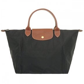 M  L1623 089  LONGCHAMP 롱샴 톱 핸들 백 핸드백 레이디스 느와르 르프리아주 오리지널 재활용