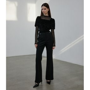 [시흥점] 여성 벨벳 레이어드 볼륨 페미닌 티셔츠 (ER4CL664)