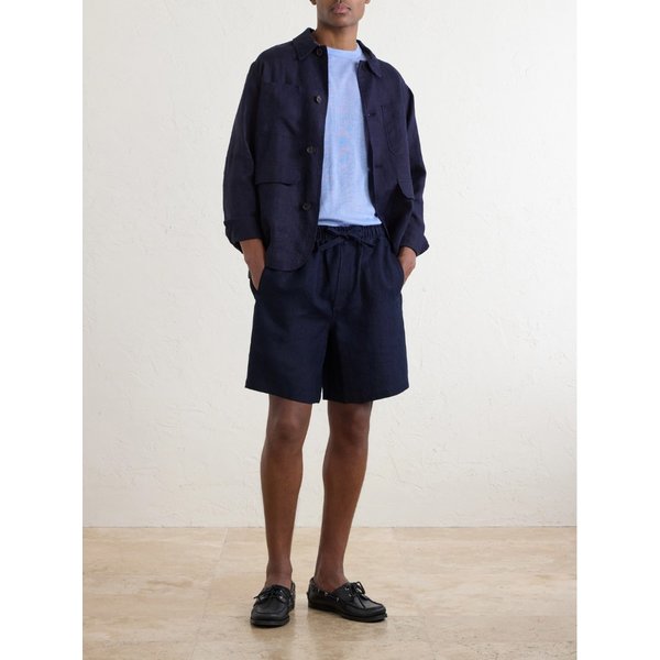 새먼 아멜 브리즈번 스트레이트 린넨 드로우스트링 쇼츠 46376663163063900