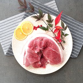 [국내산 냉장]무항생제 무안 돼지고기 뒷다리살 500g 제육용/수육용/찌개용