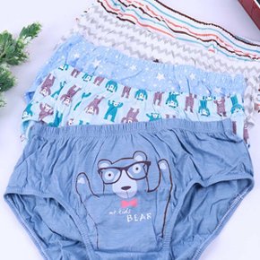 남아/주니어 삼각팬티 5매 베어 주니어팬티 남아동팬티