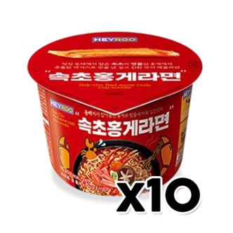  속초홍게라면 115g 얼큰매운해물맛 x 10개