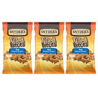  [해외직구]스나이더오브하노버 프레젤 피스 피넛버터 283g 3팩 Snyders of Hanover Pretzels Pieces 10oz