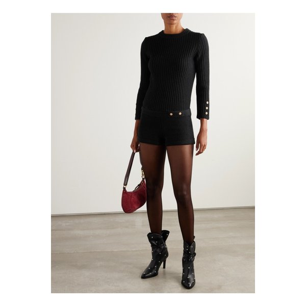 딕시 골지 울 스웨터 블랙 46376663162944477