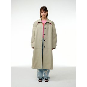 Cut-out trench coat (Beige)