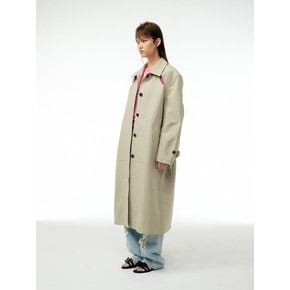 Cut-out trench coat (Beige)