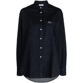 24 FW 라코스테 logo applique denim shirt  CF0036 TP429781896