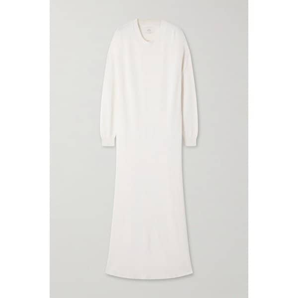 루루 드 시종 루시 실크 리넨 블렌드 맥시 원피스 46376663162974618