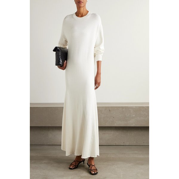 루루 드 시종 루시 실크 리넨 블렌드 맥시 원피스 46376663162974618