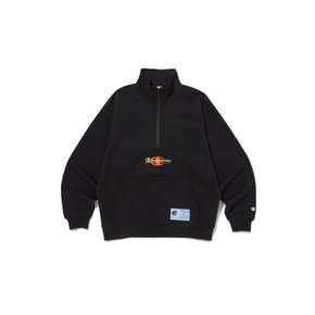 [23FW] [ASIA][친환경] Super Fleece 하프집 스웨트셔츠 CKTS3F412BK