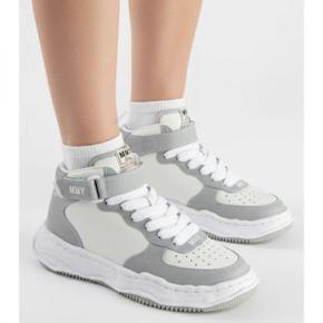 WAYNE 레더 하이 탑 스니커즈 A11FW711 GREYWHITE