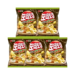  농심 포테토칩 먹태청양마요맛 50g x 5개 / 감자칩 스낵 간식