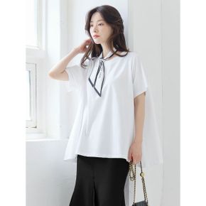 XL까지  A 라인 언발란스 루즈핏 티셔츠 국내생산 여름 면티 반팔티 이지룩 .._P364787644
