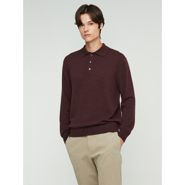 100% 캐시미어 A Logo shirts Pullover_Squirrel(SQ)