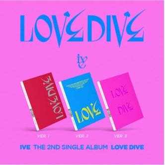  개봉앨범 포토카드 없음 IVE (아이브) 싱글 2집 LOVE DIVE 랜덤 무료배송