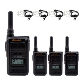 잘텍 LOG-J600 잘텍 초경량 생활무전기 디지털 LOG-J600 4대 이어마이크포함 풀세트