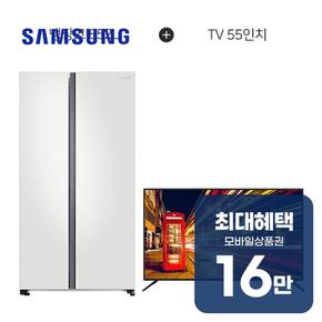 양문형 냉장고 852L + 아남 UHD TV 55인치 RS84B5001CW+AN555UJ 렌탈 60개월 월 58400원