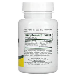 [해외직구] 네이처스플러스 엽산 폴릭엑시드 메틸폴레이트 800mcg 90정 NaturesPlus Folic Acid as Methylfolate 800 mcg 90 Tablets