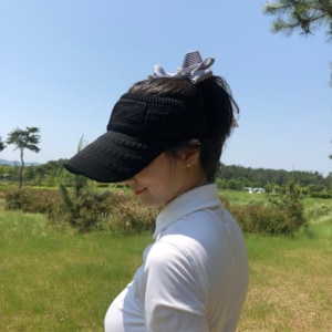 로로얼로이 골프 여성용 니트 썬캡 봄 여름 가을 망사 모자