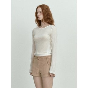 AS BASIC SEE-THROUGH T (IVORY)