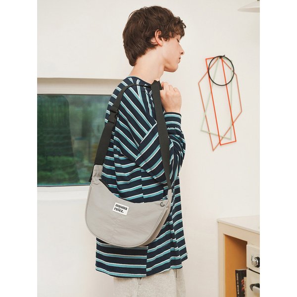 mini ver. Halfmoon cross bag_Gray