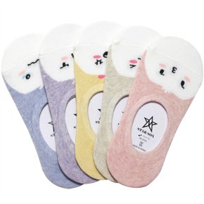 여성 모찌덧신 5켤레 페이크삭스 _P075610711