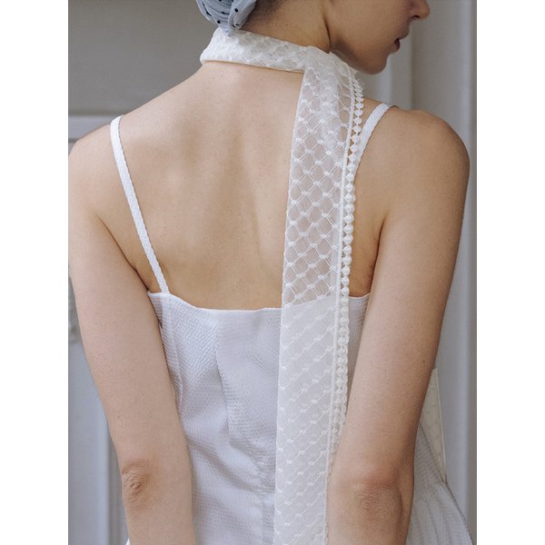 HMS016 Lace Dot Scarf