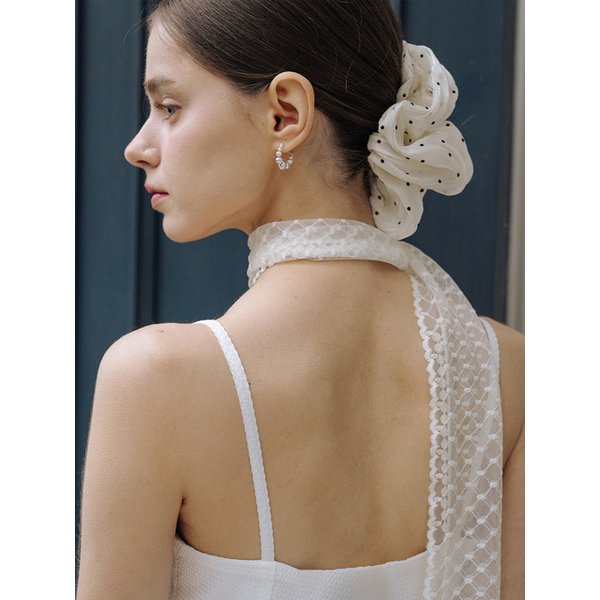 HMS016 Lace Dot Scarf