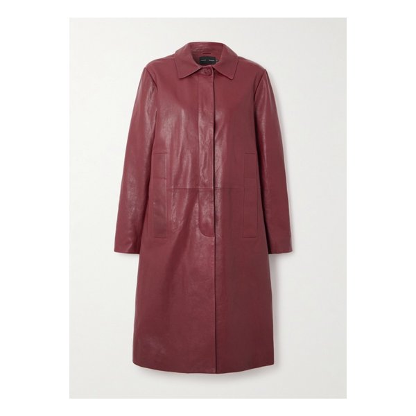 프로엔자슐러 니시 가죽 코트 버건디 46376663162909756