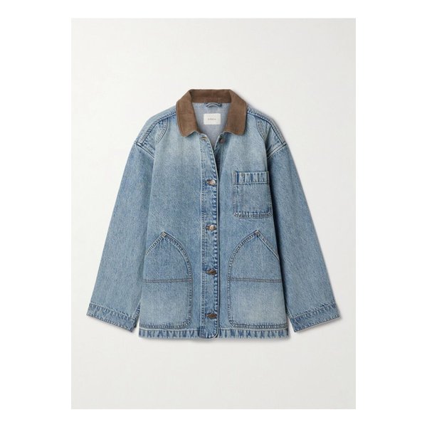 도엔 파스쿠알 코듀로이 트리밍 데님 재킷 다크 데님 1647597357418338