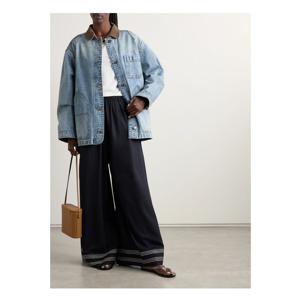 도엔 파스쿠알 코듀로이 트리밍 데님 재킷 다크 데님 1647597357418338