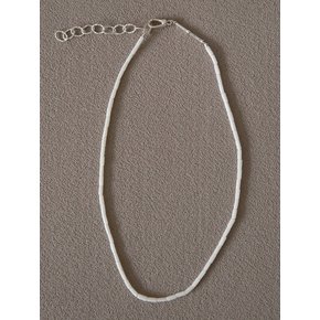 WHITE BAMBOO NECKLACE