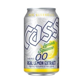 카스 제로 레몬스퀴즈 330ml  10캔(+전용잔 1개)/ 논알콜 음료 무알콜맥주맛