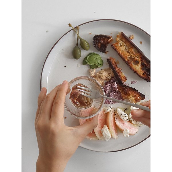 스트라이프 유리 소스볼 종지 사케잔 소주잔