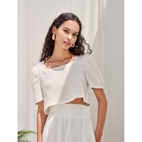 Linen Cotton Cropped Top