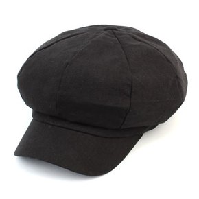 Vintage Linen Black Newsboy Cap 뉴스보이캡