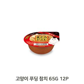 휴먼그레이드 고양이 65G 12P 참치 용기 푸딩 츄르