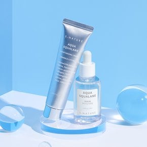 아쿠아 스쿠알란 수분크림 80ml +세럼 50ml