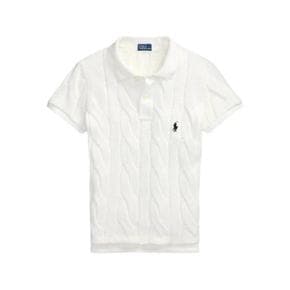 폴로 랄프로렌 케이블 니트 폴로 탑 211971703001