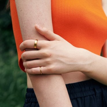 베흐트 [925 silver] Cinq.silver.195 / bon ring (gold)(54126)