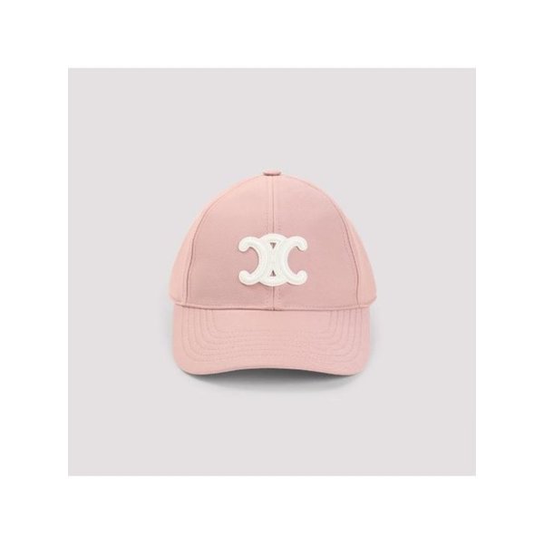 26SS 셀린느 트리옹프 코튼 개버딘 베이스볼 캡 2AUT6234X 25PY VINTAGE PINK DOM