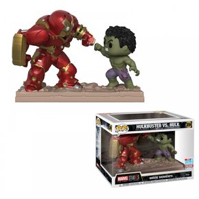 Funko - Figurine Marvel - Hulkbuster Vs Hulk Exclu Movie Moments Pop 10cm - 0889698312691