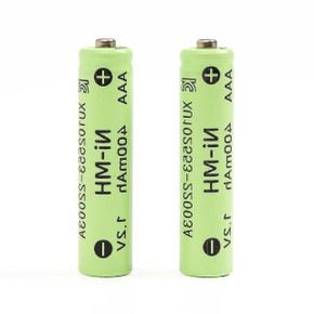 충전용건전지 배터리 니켈수소 aaa 충전지 400mah X ( 2매입 )