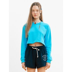 Crop Sweat-shirt_Blue