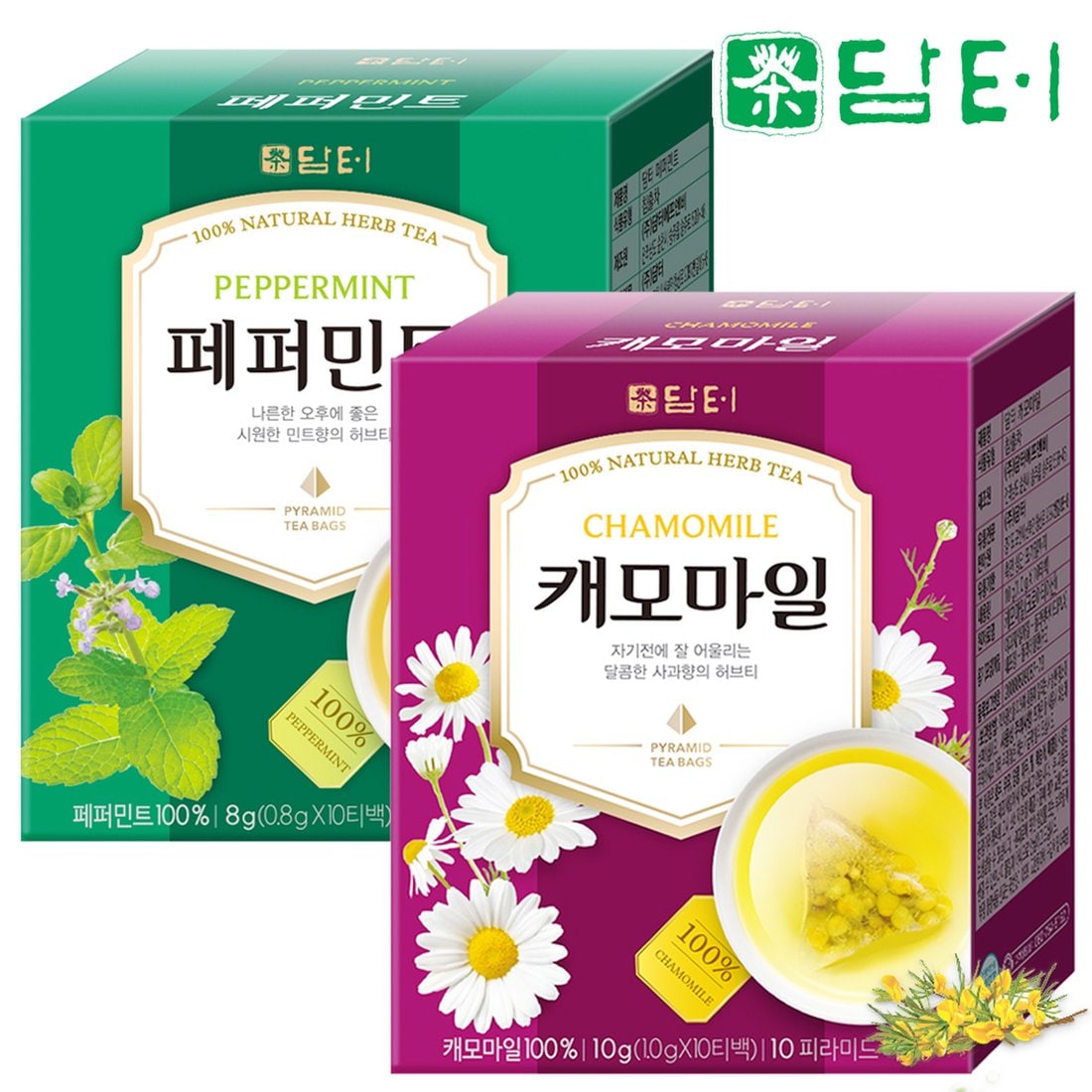 담터 허브차 페퍼민트 10T+캐모마일 10T, 믿고 사는 즐거움 SSG.COM