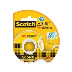 3M 스카치 투명양면테이프 136/12mmx6.35m 갑(12개 (WCA5D4D)