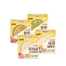 이지밀 실온이유식 (중기) 골고루 8팩 (4종X2팩씩)